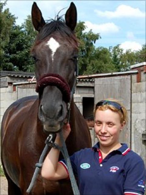 GB Paralympic hopeful Sophie Wells with her horse