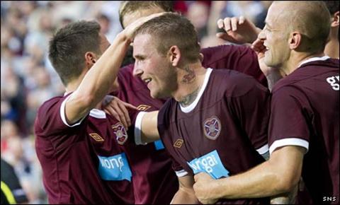 Ryan Stevenson celebrates