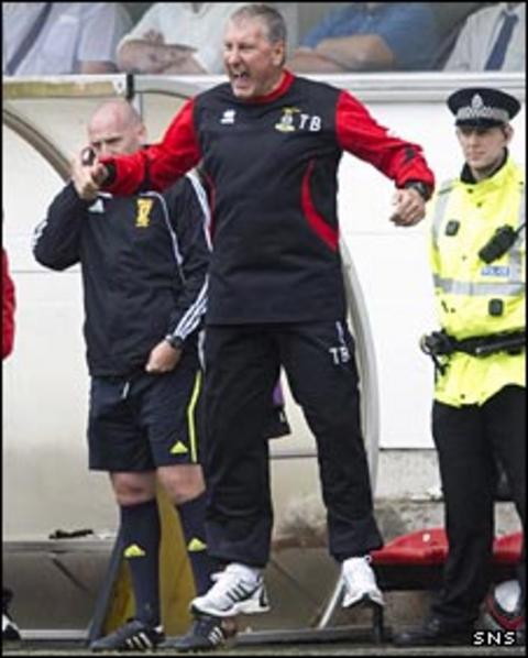 Terry Butcher shows his anger