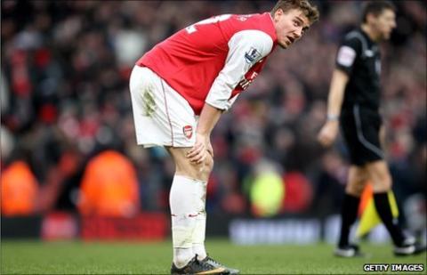 Arsenal's Nicklas Bendtner