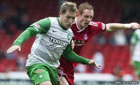 Kris Commons is action for Celtic at Pittodrie