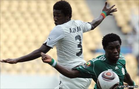 Nigeria v Ghana in 2010
