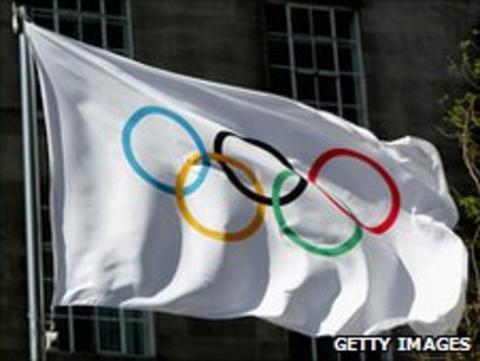 Olympic flag. Photo: Getty Images