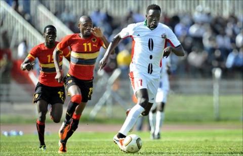 Kenya's Macdonald Mariga in action for his country in 2011