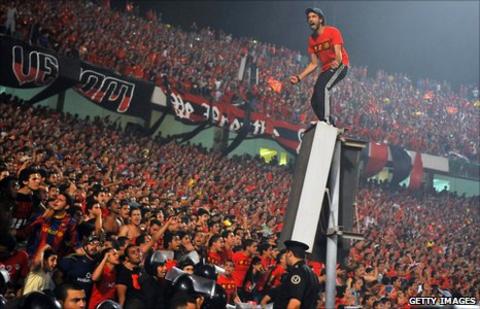 Al Ahly fans pictured in 2011