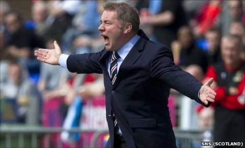 Rangers manager Ally McCoist