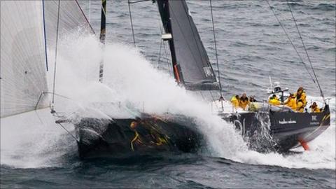 Abu Dhabi Ocean Racing's Azzam set a new Fastnet Race record