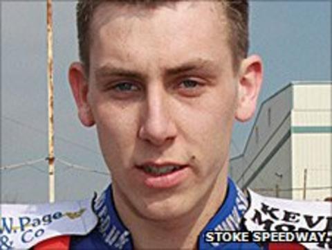 Stoke Potters rider Simon Lambert