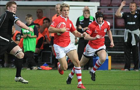 Ulster's Craig Gilroy goes on the attack against Neath at the Gnoll