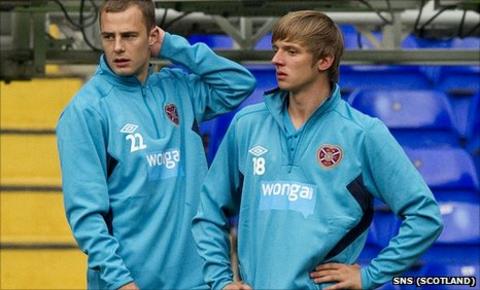Gordon Smith (left) and Arvydas Novikovas will play against Spurs