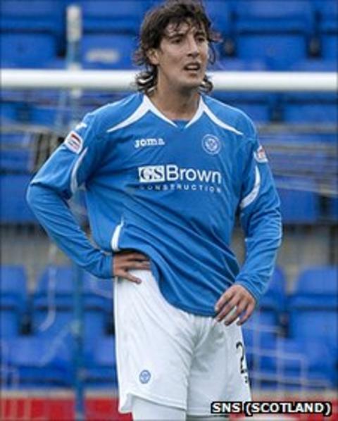 St Johnstone striker Francisco Sandaza