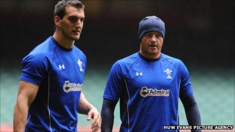 Sam Warburton (left) and Martyn Williams