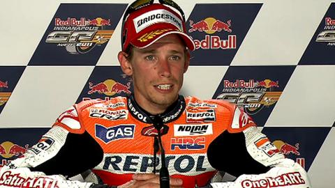 Championship leader Casey Stoner