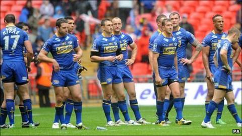 Leeds Rhinos players at Wembley