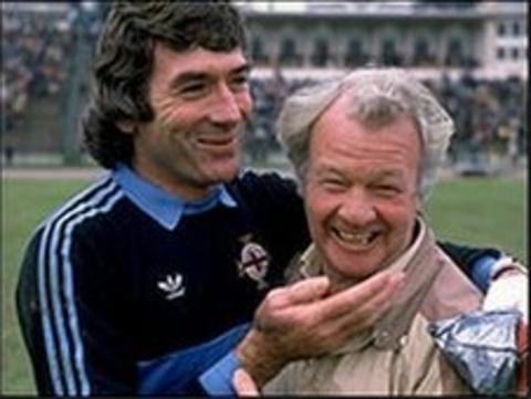 Pat Jennings and Billy Bingham