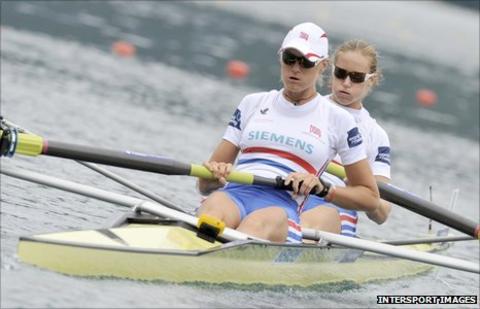 Helen Glover (right) and Heather Stanning