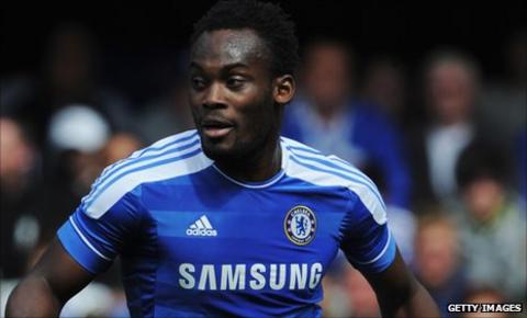 Chelsea midfielder Michael Essien