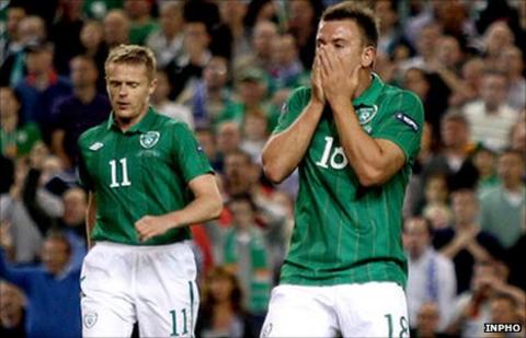 Damien Duff and Simon Cox