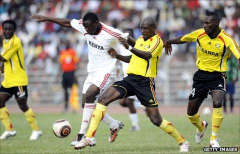 Action from Kenya v Uganda in October 2010