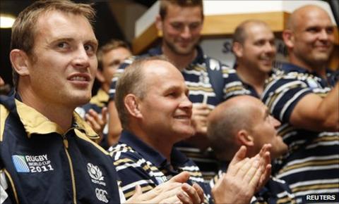 Scotland were given a warm welcome on arrival in Invercargill