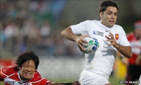 Dimitri Yachvili races away for France against Japan