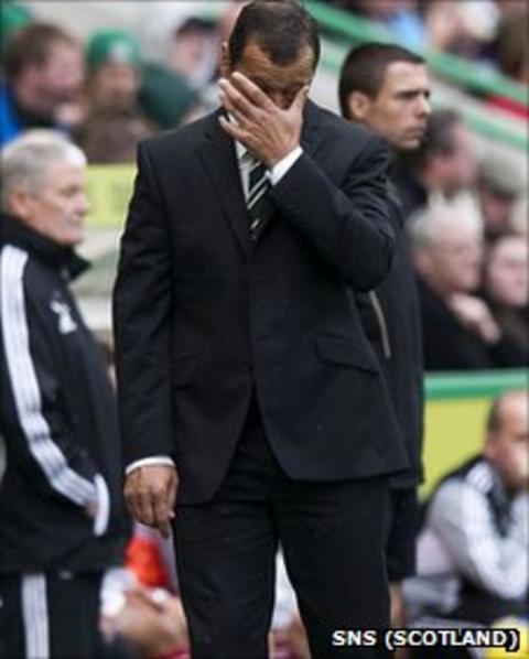 Hibernian manager Colin Calderwood