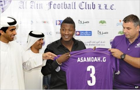 Ghan striker Asamoah Gyan