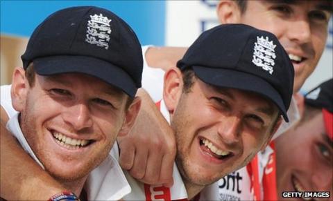 Eoin Morgan and Tim Bresnan
