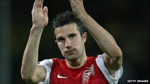 Arsenal captain Robin van Persie