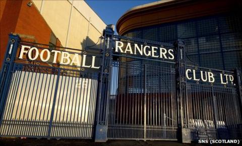 Ibrox Stadium, home of Scottish champions Rangers