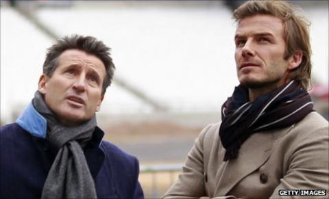 Seb Coe and David Beckham