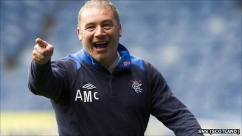 Rangers manager Ally McCoist