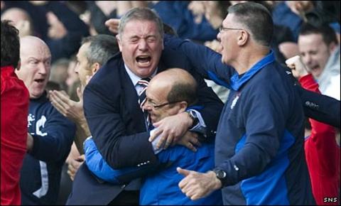 Ally McCoist celebrates