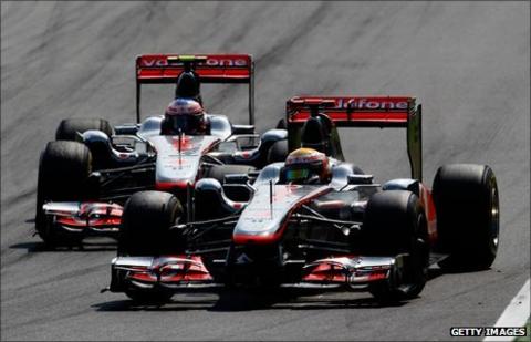 Lewis Hamilton and Jenson Button