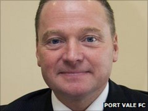 Port Vale chief executive Perry Deakin