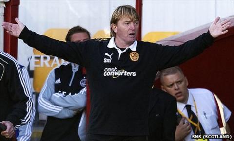Motherwell manager Stuart McCall