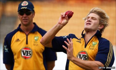 Troy Cooley (left) with Shane Watson