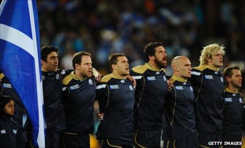 Scotland line up against England on Saturday in Auckland