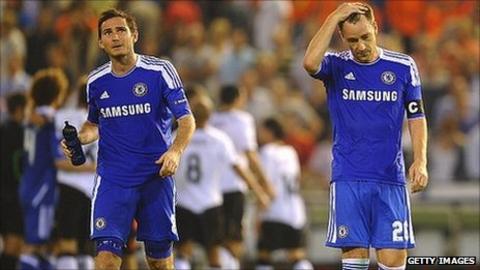 Chelsea's Frank Lampard and John Terry