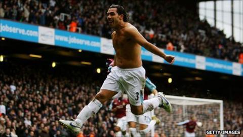 Carlos Tevez at West Ham in 2004