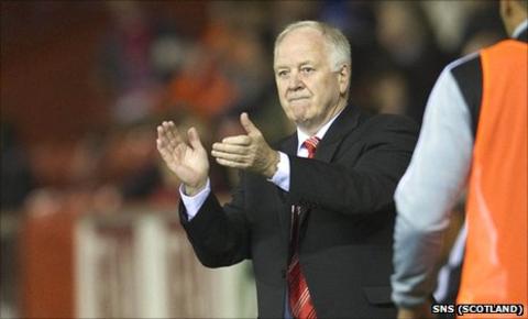 Aberdeen manager Craig Brown was delighted with the performance against Dunfermline