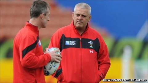 Rob Howley and Warren Gatland
