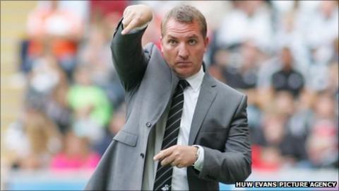 Swansea City manager Brendan Rodgers