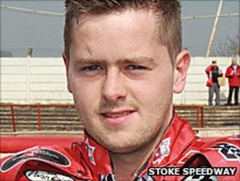 Stoke Potters rider Gareth Isherwood