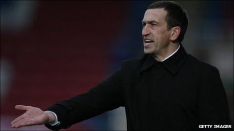 Newport County manager Justin Edinburgh