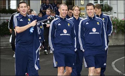Don Cowie, Kenny Miller and Gary Caldwell