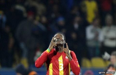 Ghana's Asamoah Gyan