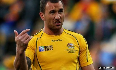Quade Cooper has the full support of his manager Robbie Deans