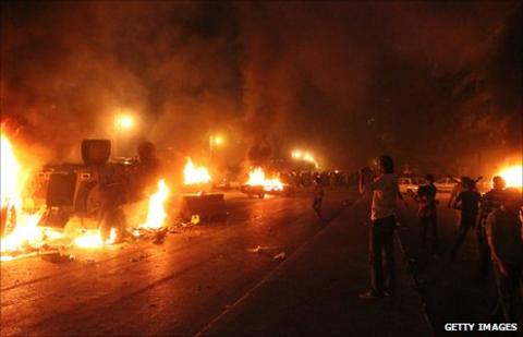 Violence in Cairo on 9 October 2011