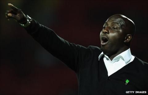 Samson Siasia in charge of Nigeria v Ghana on Tuesday 11th October 2011